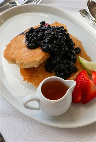 Almond Milk Blueberry Pancake