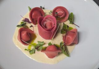 Tortellini Truffle Ricotta with Rose Pasta