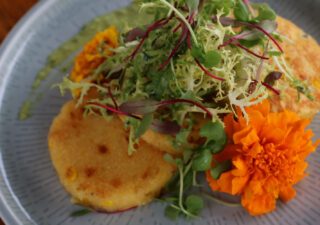Corn Fritters with Green Goddess Dressing