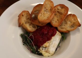Cranberry and Rosemary Baked Brie