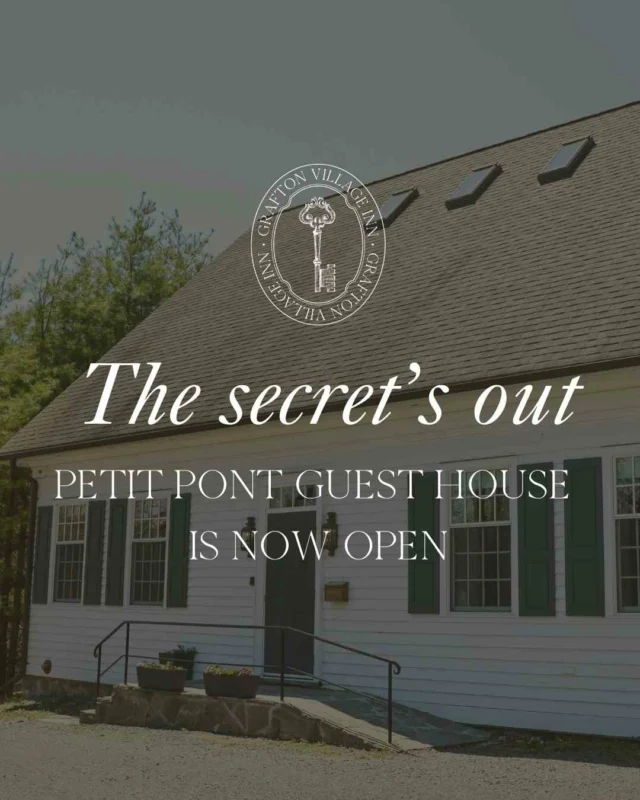 Our overnight accommodations at Ste. Annes Spa are selling out quickly for Spring and Summer but if you cant find your preferred date, we have you covered. Just minutes away, our newly opened sister property, Petit Pont Guest House at Grafton Village Inn offers cozy accommodations in a charming village setting.As a guest of Petit Pont youll have the opportunity to build your own experience. Add on a day spa visit at Ste. Annes Spa to your overnight stay with options for breakfast and dinner or use this central location as your launch point for exploring all that Northumberland County has to offer. The secrets outand nows the time to book. Link in bio to book or call 1-905-349-3156