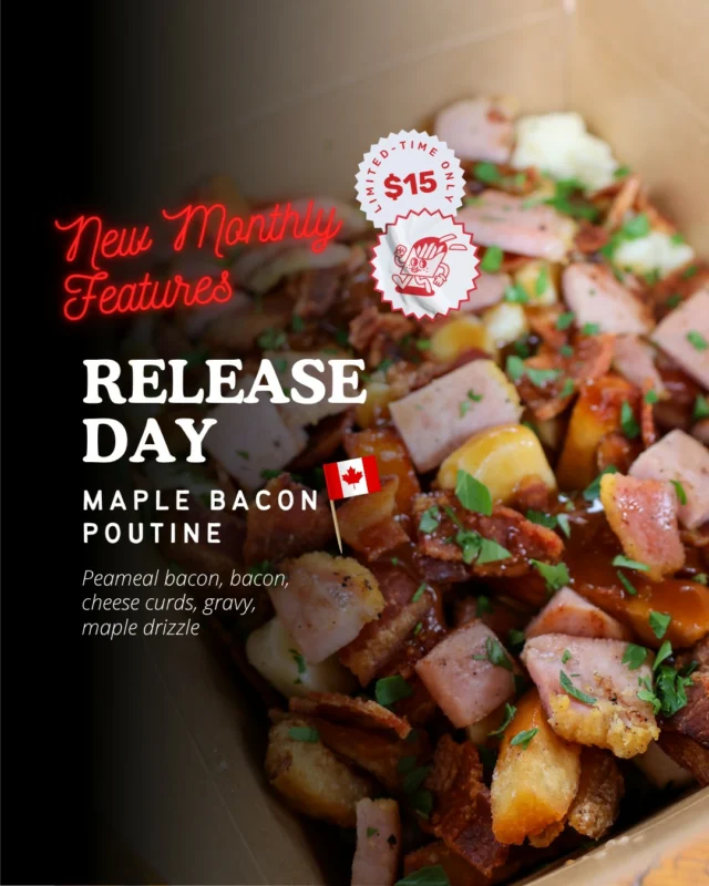 Canada Day cravings, covered. Two true Canadian classics drop today: Canadian Pizza  pepperoni, mushrooms, bacon, and melty mozzarella Maple Bacon Poutine  peameal, bacon, curds, gravy and a drizzle of maple syrupGet patriotic. Get full. Starting TODAY AT 11AM at the truck! Whos first in line?