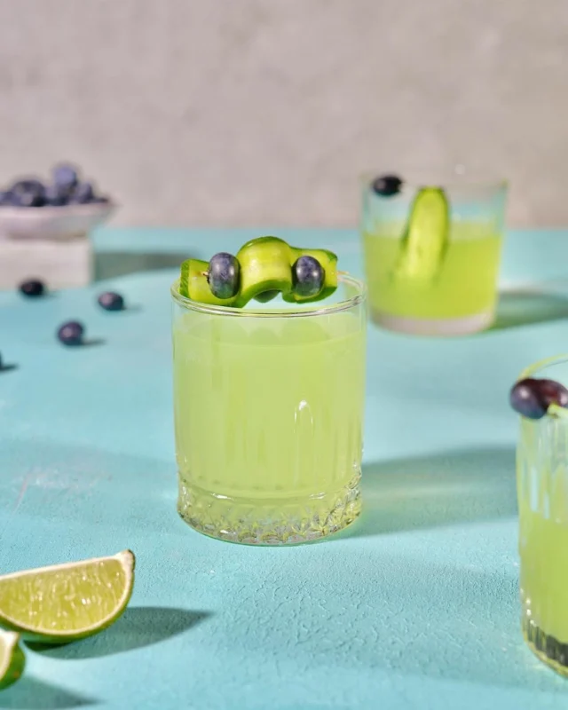 Hydration is the key to summer skin  and this Blueberry Cucumber Limeade is as refreshing as it is beautiful. Made with real ingredients and full of spa-day vibes, its your new go-to glow-up drink.Heres how to make it:1 cup cold water cup fresh lime juice (about 45 limes)12 tsp honey or agave (to taste) cup cucumber juice (blend & strain or muddle & strain)Ice cubesGarnish: fresh blueberries + cucumber slices or ribbonsOptional: splash of soda water for fizz Stir together the water, lime juice, cucumber juice and honey. Pour over ice, garnish with blueberries + cucumber and enjoy chilled.Pro tip: Serve in a clear glass with a cucumber ribbon for that spa-chic moment.#SkinNourishment #HydrationGlow #SummerDrinks #glowfromwithin