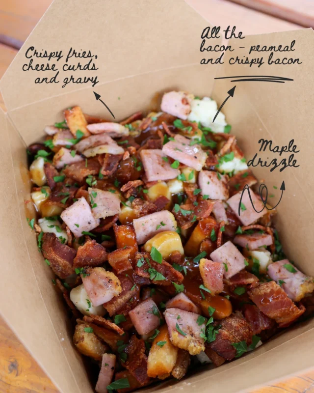 Headed into the week with serious cravings?Today and until July 31st  is your last chance to grab: Our Canadian Pizza  And our Maple Bacon PoutineOur new features for the month of August will launch August 1st.Were open 11am7pm daily - pull up, dig in and enjoy while you can.#MapleBaconDreams #AcademyHillGrill