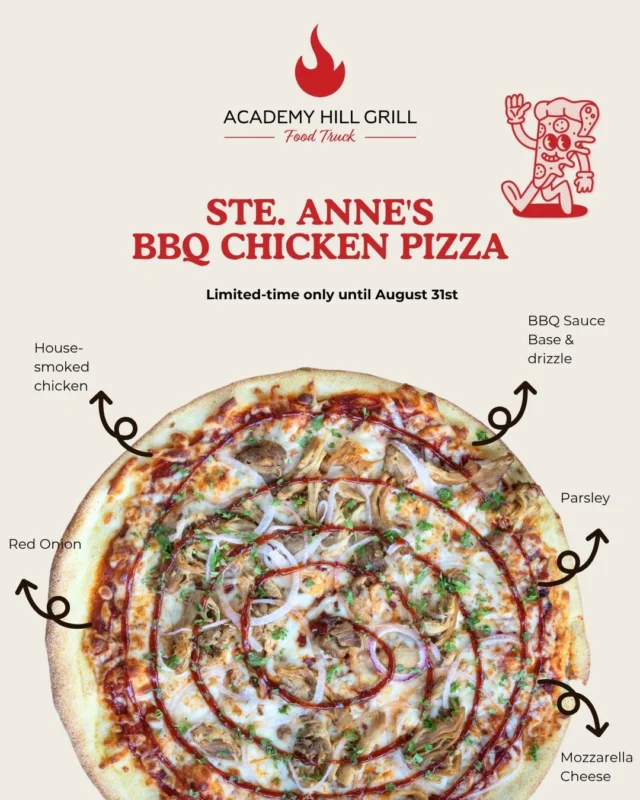 Smoked in-house. Sauce made from scratch. Cheese pulled to perfection. Were almost two weeks in and our August feature is already making mouths water. Get it while its hot. Open daily from 11AM - 7PM253 Academy Hill Road, Grafton, ON (@steannesbakery parking lot)