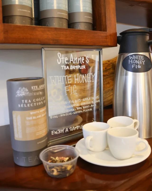 Every day comes a new flavour! With over 15 signature teas, our Tea of the Day gives you the chance to try something new and delicious each visit. Come in and see whats steeping today!#TeaLovers #SteAnnesBakery #SignatureTea