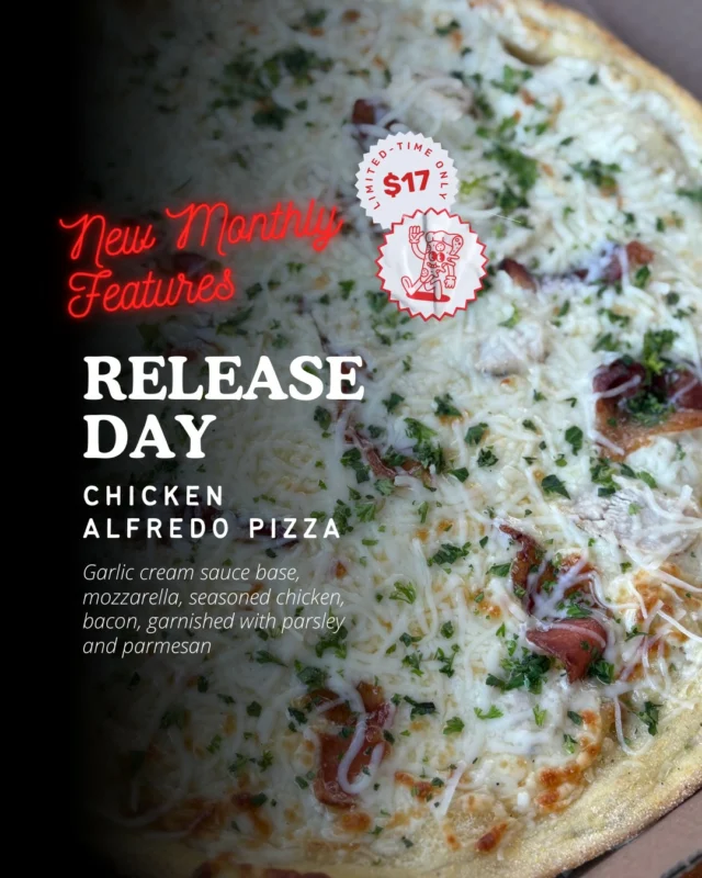  New Month, New Flavours! Starting today at Academy Hill Grill: Chicken Alfredo Pizza: Creamy, cheesy and packed with flavour! Fries Supreme: Loaded to the max!Come hungry, leave happy. See you at the grill! Open Daily 11AM - 7PM #NewMenu #FoodTruckFavorites #AcademyHillGrill