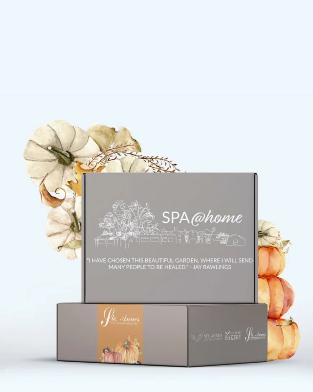 Our Fall Wellness Box is here! A seasonal surprise filled with comfort and care. Each box includes handpicked favourites from our bakery, Skin Nourishment line, and Apothecary, the perfect way to treat yourself or surprise someone special. Available now online or as an add-on to your next spa visit. Only available until November 15th. A little bit of Ste. Annes, sent with love. Shop the link in our bio.#FallWellness #SpaAtHome #SteAnnesSpa  #SelfCareSeason