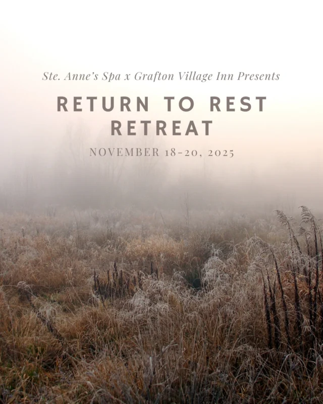 Were so excited to share our newest retreat, bringing together the best of Ste. Annes Spa and Grafton Village Inn.Return to Rest: A Soul-Nourishing RetreatNovember 1820, 2025This 2-night experience invites you to slow down, unwind, and reconnect with yourself. With guidance from Sarah Brimson, a longtime member of Ste. Annes Wellness Team, Yoga Nidra Guide and Culinary Nutrition Expert, you will be supported through restorative practices that care for both body and spirit.Whats included: Restorative practices like Yoga Nidra, gentle yoga, meditation, + a nature hike 1:1 Human Design session  a personalized overview of your energetic blueprint, showing how youre designed to make aligned decisions, restore balance, and move with greater ease. Perfect if youre seeking clarity, self-awareness, or a deeper connection to your natural rhythm $190 wellness allowance. Nourishing meals + cozy accommodations at Grafton Village Inn Full use of spa facilities + shuttle service Investment starts at $1,325 (double occupancy). Spots are limited, and this retreat is already filling quickly. Secure your place through the link in our bio. #WellnessJourney #WellnessRetreat #HumanDesign