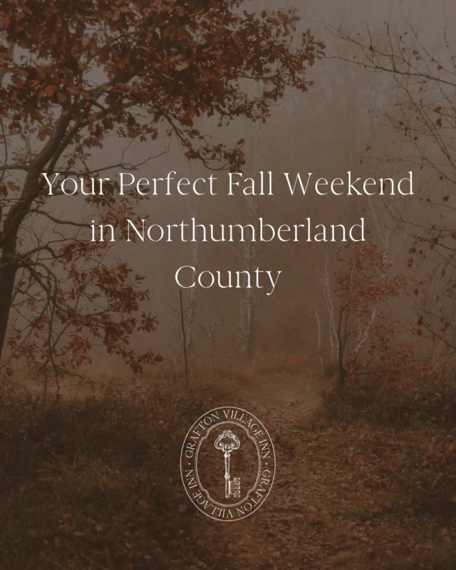  Fall is here, and its calling for crisp drives, cozy stops, and local fun! Plan your perfect weekend:1 Drive the scenic routes or explore the trails of Northumberland County2 Visit the Cobourg Harvest Festival this Saturday on October 4th3 Cap it off with a relaxing stay at Grafton Village Inn + optional day spa at Ste. Annes Spa. Whether youre in it for adventure, relaxation, or a mix of both, weve got something for everyone.#NorthumberlandFall #GraftonVillageInn