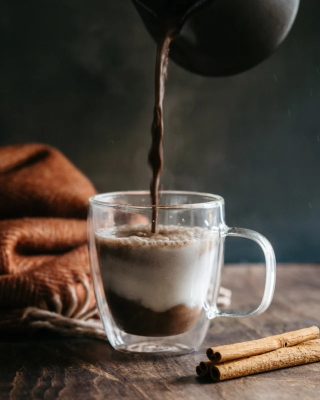 Hot chocolate but make it grown-up. Ste. Annes Decadent Chocolate Chai is rich, spicy and lightly boosted with Matcha. Enjoy it hot, or blend it over ice...its unreal either way.Which one are you choosing today: Hot or Iced?Shop now: https://www.steannes.com/product/decadent-chocolate-chai/