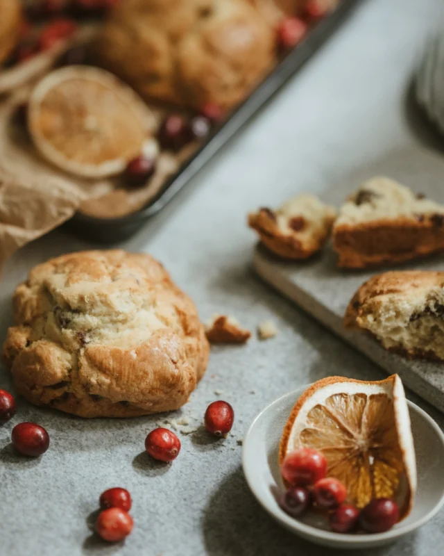 That quiet week between Christmas and New Year...when the ovens on, the scones are baking and time feels a little slower.Cranberry Orange or Vegan Blueberry - find our frozen scones in-store and bake fresh at home 