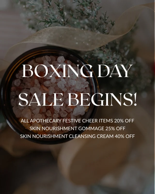 Boxing Week is here Enjoy 20% off Festive Cheer favourites and select Skin Nourishment essentialswhile quantities last.