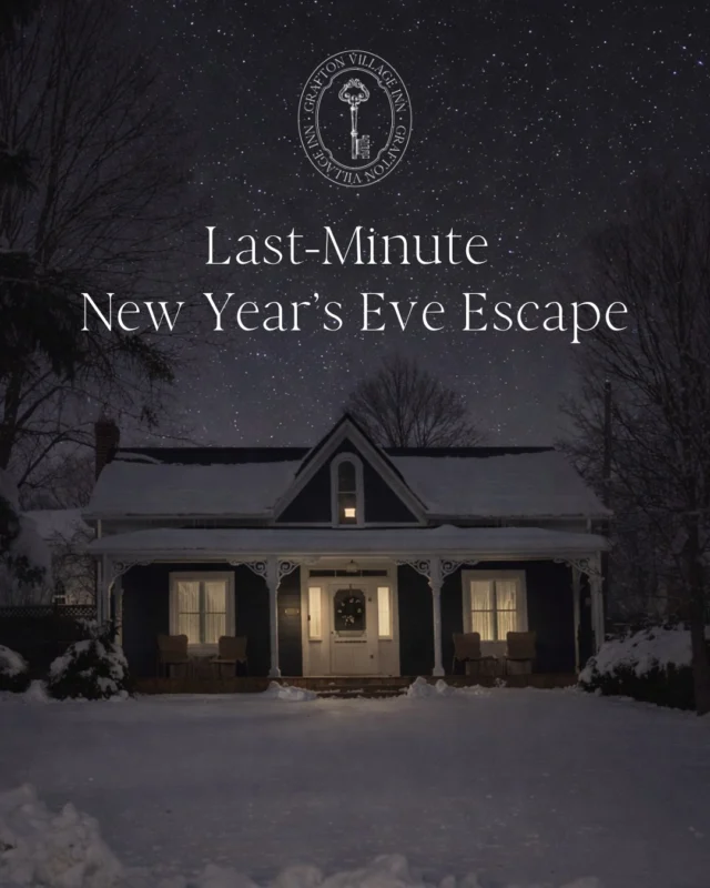  Sometimes the best New Years Eve plans are the quiet ones A cozy cottage, snow underfoot, good food, late conversations and nowhere you need to be the next morning.Our Barton Cottage at Grafton Village Inn has last-minute availability for New Years Eve and sleeps up to six guests. And if your plans include a little extra rest and restoration, @steannesspa  has very limited day spa availability to add on.Call us to book: 905-349-3156