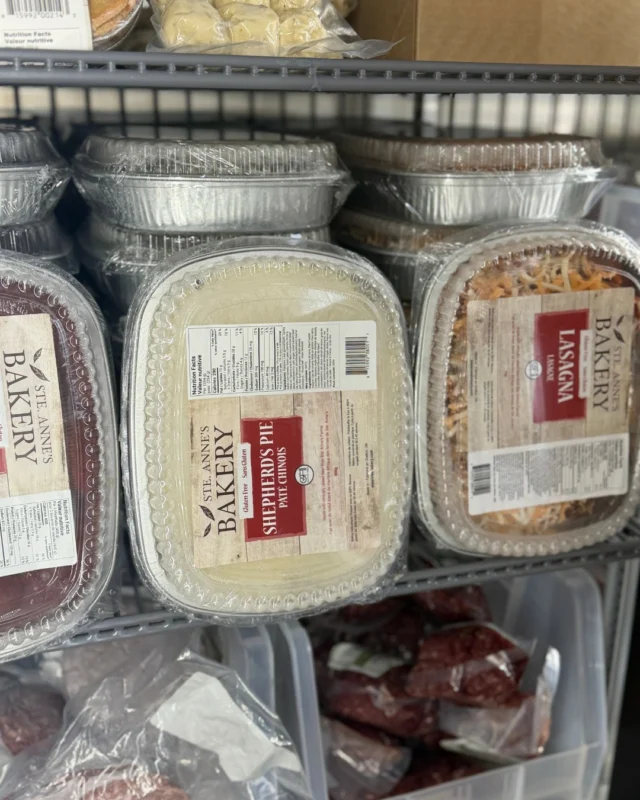 Some days call for dinner thats already taken care of.Our freezer is stocked with gluten-free comfort favourites like lasagna, meatballs, shepherds pie, chicken and beef pot pies, soups, dinner buns and more.Made in-house. Ready when you are.Pop in, grab a few and thank your future self later.