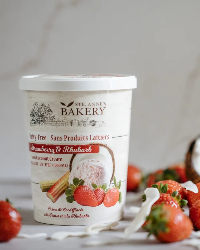 Sweet meets tart. Creamy meets dreamy.Our Strawberry Rhubarb Iced Coconut Cream is a little love story in every spoonful Vegan, silky-smooth and made for sharing (or not).Available now at our bakery and select retailers.