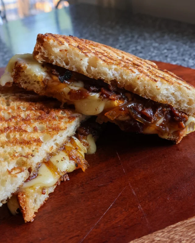 Were ready to fuel your day! Pick a sandwich, pick a soup, pick a treat  repeat tomorrow!This is our popular Bacon & Brie panini - melty gooey brie cheese with bacon and onion jam on your choice of one of our gluten-free breads!