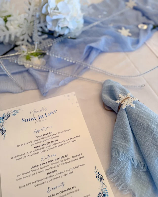 Last weekend we hosted a relaxing bachelorette celebration, centered on wellness and meaningful connection. Soft winter-inspired details, delicate snowflakes, fresh florals and a custom menu created an intimate, restorative experience designed to honour the bride-to-be.Our special events team loves transforming inspiration into gatherings that are personal, memorable and truly unforgettable.Planning a wellness-focused bachelorette, private celebration, or intimate gathering? Lets begin designing your day.