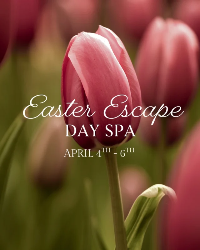 An unexpected opening, just in time for Easter weekend. A limited number of day spa experiences have become available from Saturday through Monday, something we rarely see. Spend the weekend surrounded by the first signs of spring, where fresh air, time to unwind and a few surprises come together.Take part in our annual Easter Egg Hunt, with hidden finds ranging from sweet treats to spa favourites, gift cards and even future day spa experiences.A different way to spend the long weekend - quiet, restorative and just a little fun. Call our team to book your Easter Escape now 1-888-346-6772