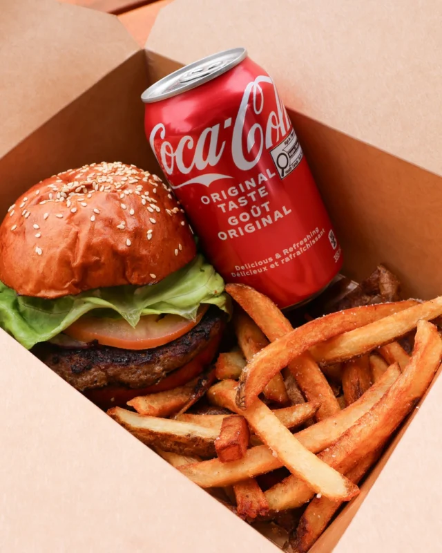 A burger this good deserves company.Add our crispy fresh-cut fries and a refreshing drink to make it a combo worth craving.Lunch plans? Solved.#AcademyHillGrill #FoodTruckEats
