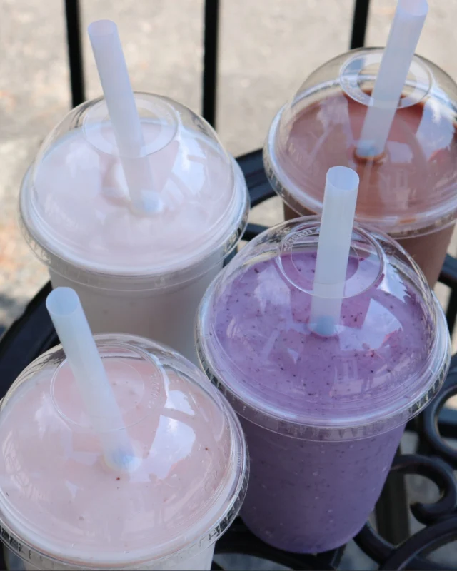 Long weekend treat season is officially here Stop by Ste. Annes Bakery and cool off with one of our dreamy milkshakes! Our iced coconut cream blend is fully vegan and made for warm (finally!) days.