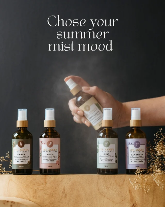 Choose your summer mist mood: Peppermint: Cooling. Refreshing. Perfect after heat or long days outside. Lemongrass: Fresh, energizing, and ideal for slow summer mornings. Rose: Soft hydration and an easy midday refresh. Lavender: Calming for warm evenings and nighttime routines.Which one are you reaching for first?