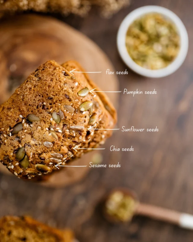 Our Five Seed Gluten-Free bread is baked with a blend of nutritious seeds, creating a deliciously healthy loaf! Find it in store at Ste. Annes Bakery! ---#glutenfree #glutenfreebakery #steannesbakery #graftoneats